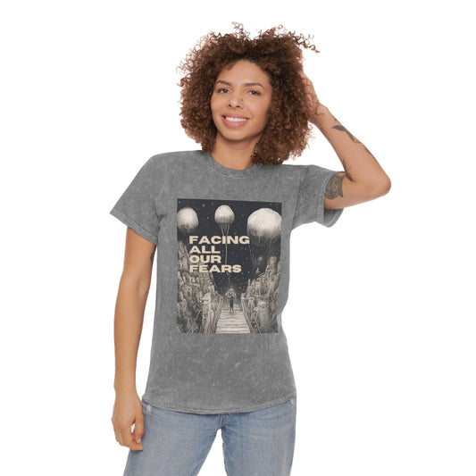 Facing All Our Fears - Unisex Mineral Wash T-Shirt