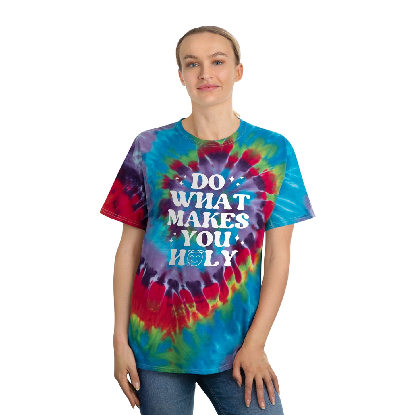 Do What Makes You Holy - Tie - Dye Tee, Spiral - FawcettMusic