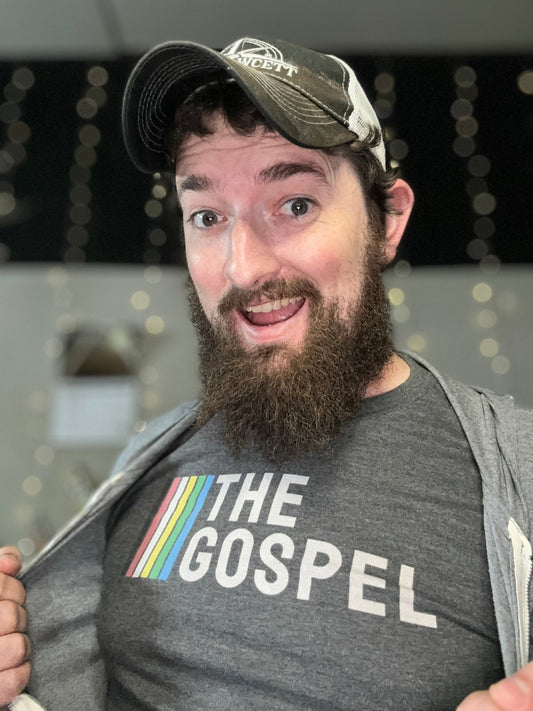 The Gospel Tee - Super Soft Tee by Sunday Cool - Heather Charcoal - FawcettMusic